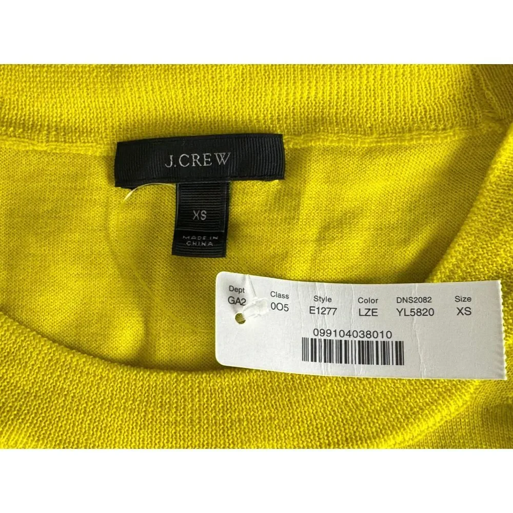 J Crew Merino Wool Long Sleeve Sweater‎ Women XS NWT Lightweight Pullover E1277